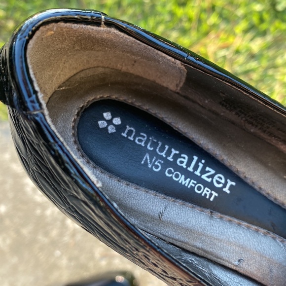 Naturalizer Black Slip-On N5 Comfort Ladies Flats - Sz 7.5M - Picture 3 of 15